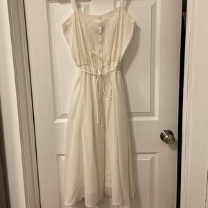 Vintage Off White Flowy Dress